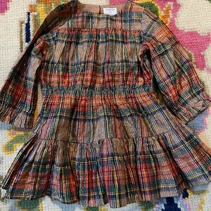 2T Jcrew Thanksgiving  Plaid Long dress